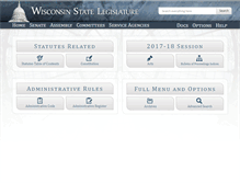 Tablet Screenshot of docs.legis.wisconsin.gov