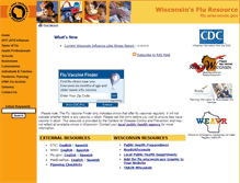 Tablet Screenshot of flu.wisconsin.gov