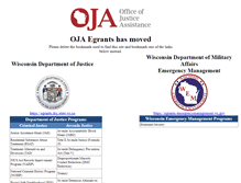 Tablet Screenshot of egrants.oja.wisconsin.gov