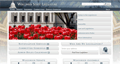 Desktop Screenshot of legis.wisconsin.gov