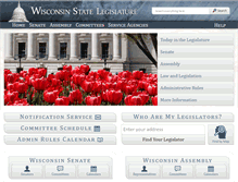 Tablet Screenshot of legis.wisconsin.gov